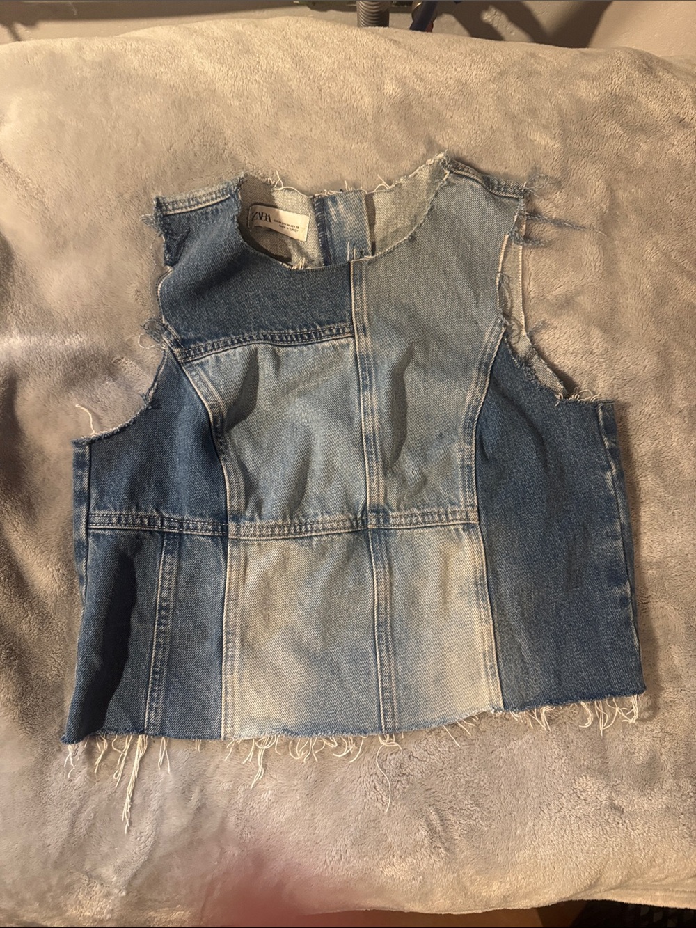 Zara denim top